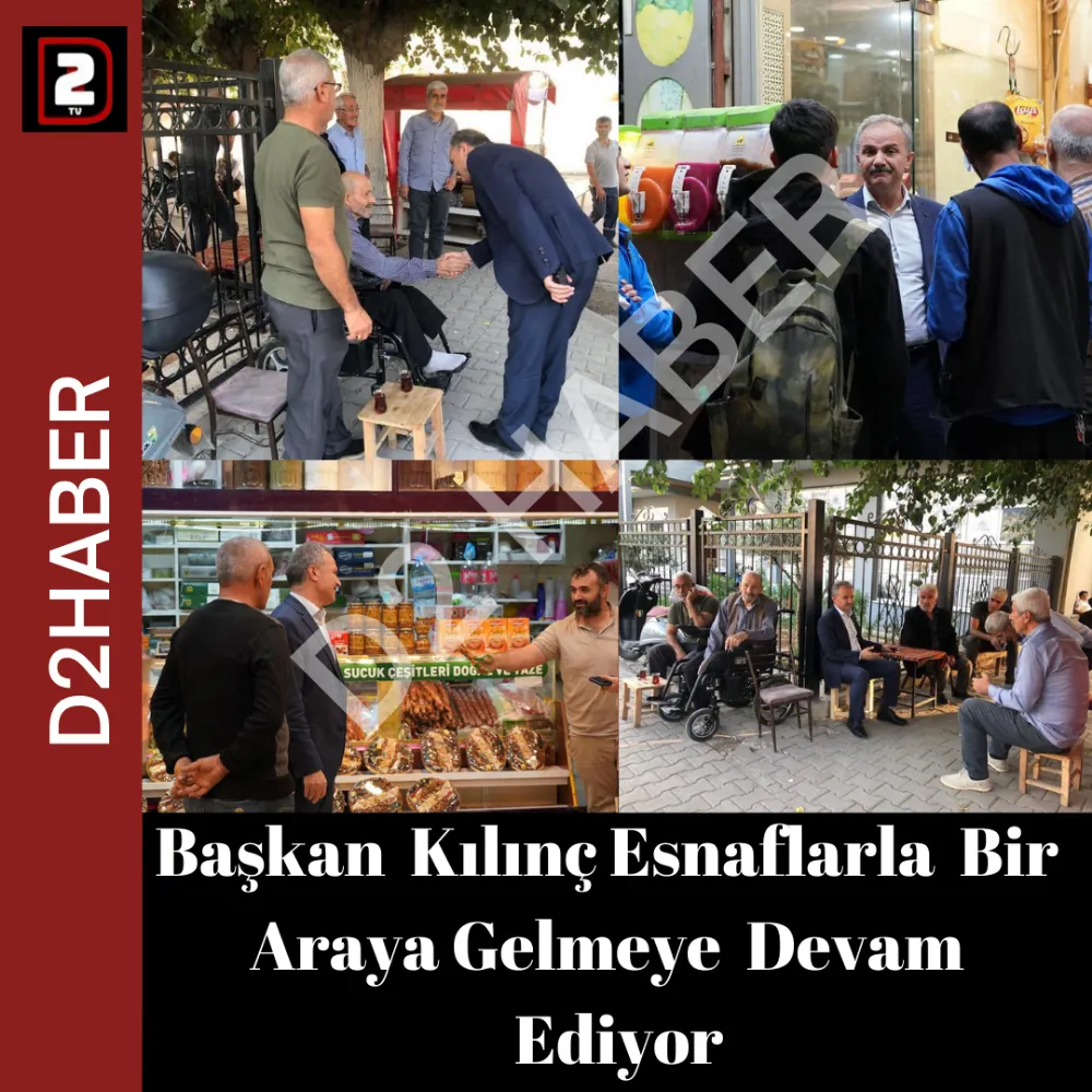 Başkan Kılınç, Esnaflarla Bir Araya Gelmeye Devam Ediyor