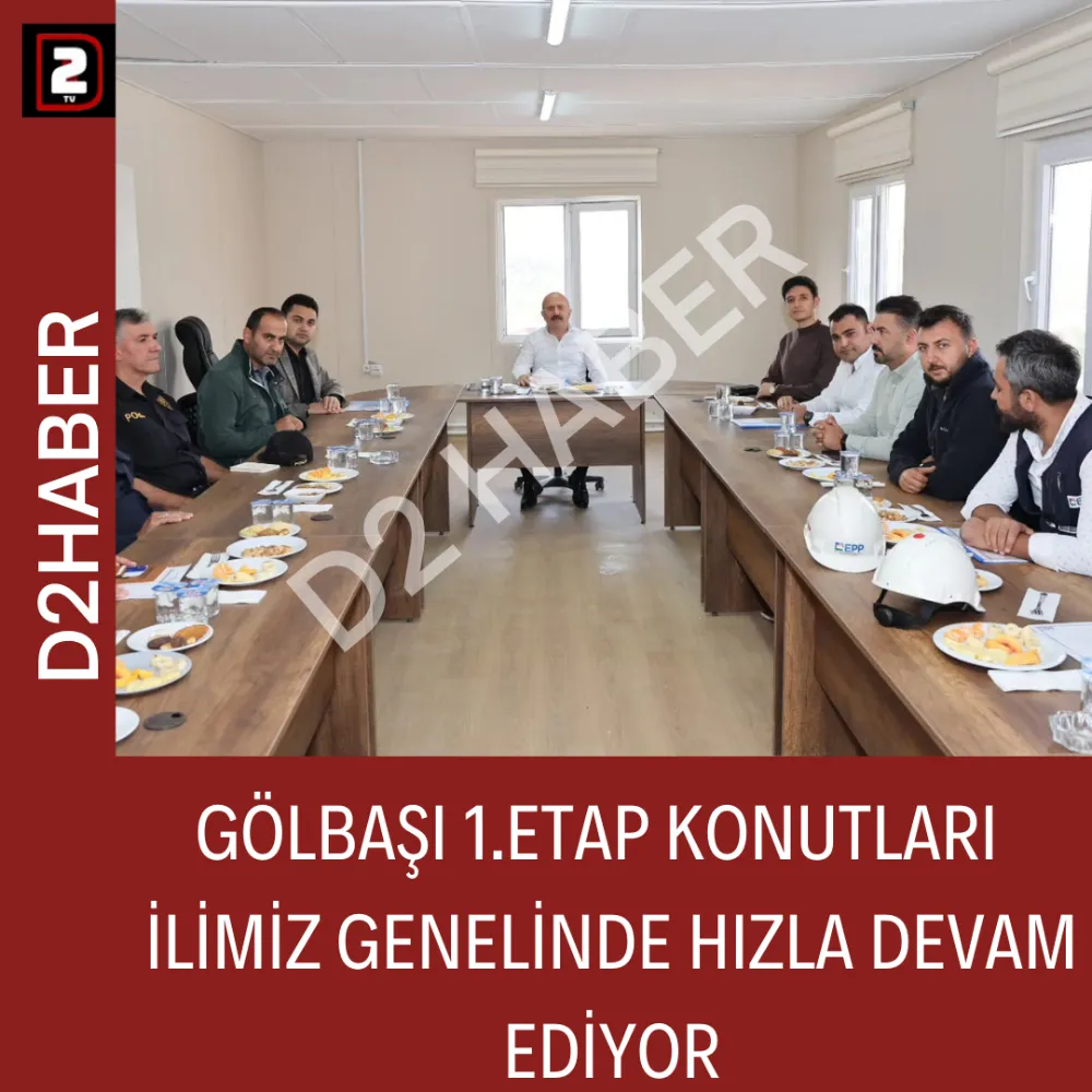 GÖLBAŞI 1.ETAP KONUTLARI  İLİMİZ GENELİNDE HIZLA DEVAM EDİYOR