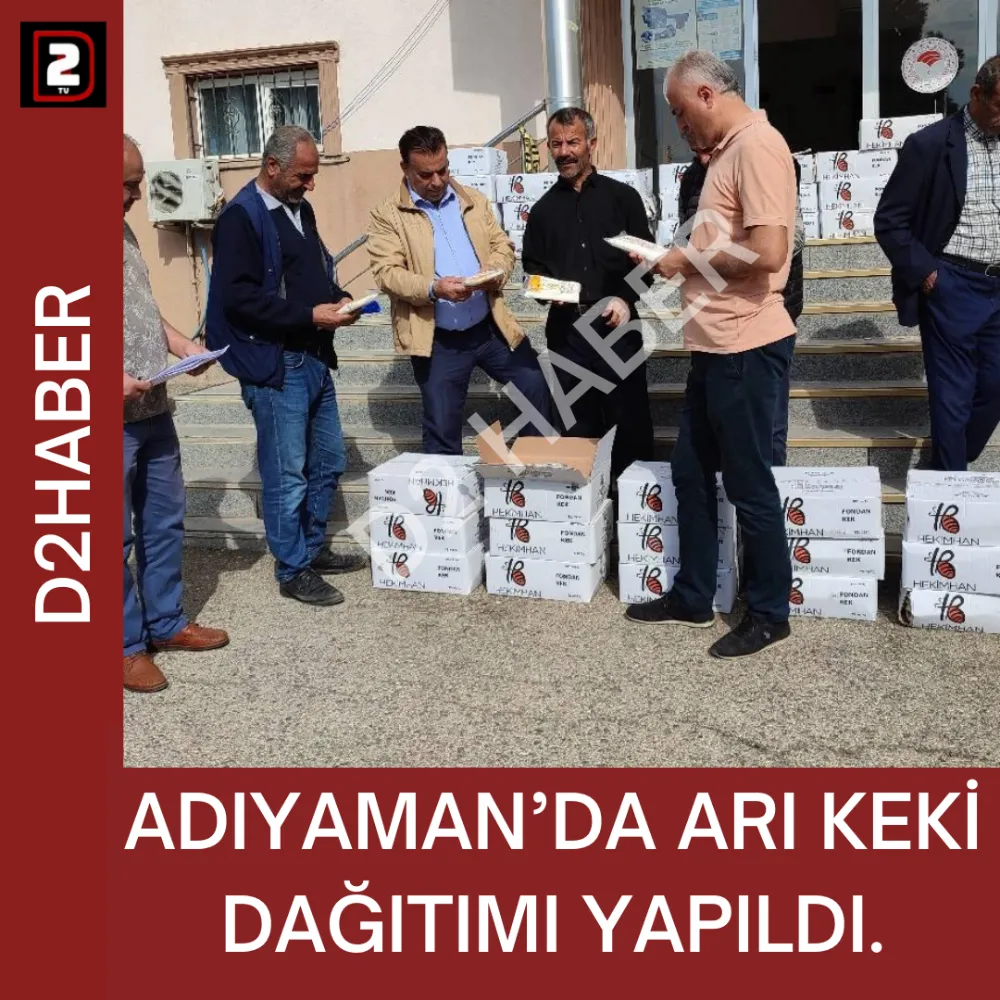 ADIYAMAN’DA ARI KEKİ DAĞITIMI YAPILDI.