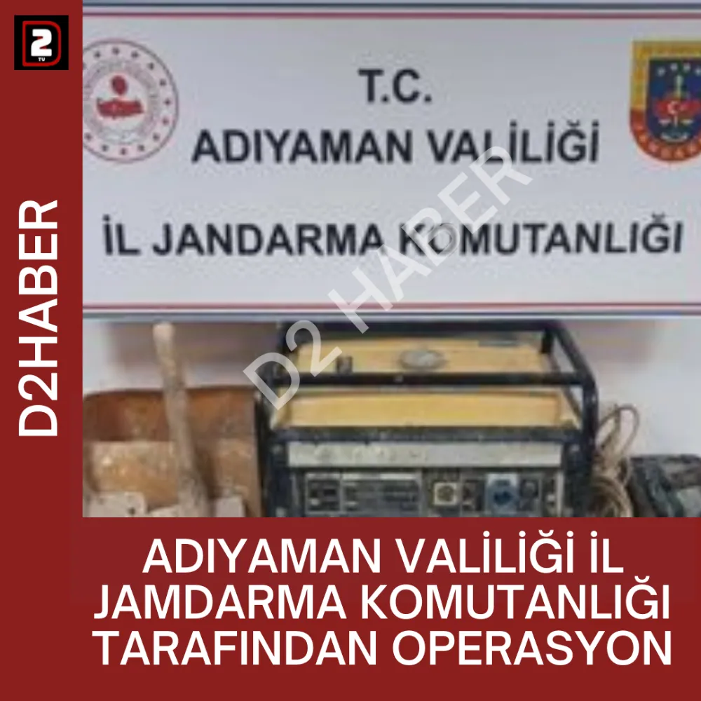 ADIYAMAN VALİLİĞİ İL JAMDARMA KOMUTANLIĞI TARAFINDAN OPERASYON