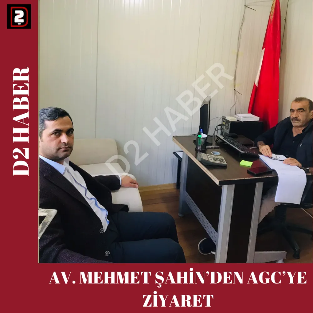 AV. MEHMET ŞAHİN’DEN AGC’YE ZİYARET