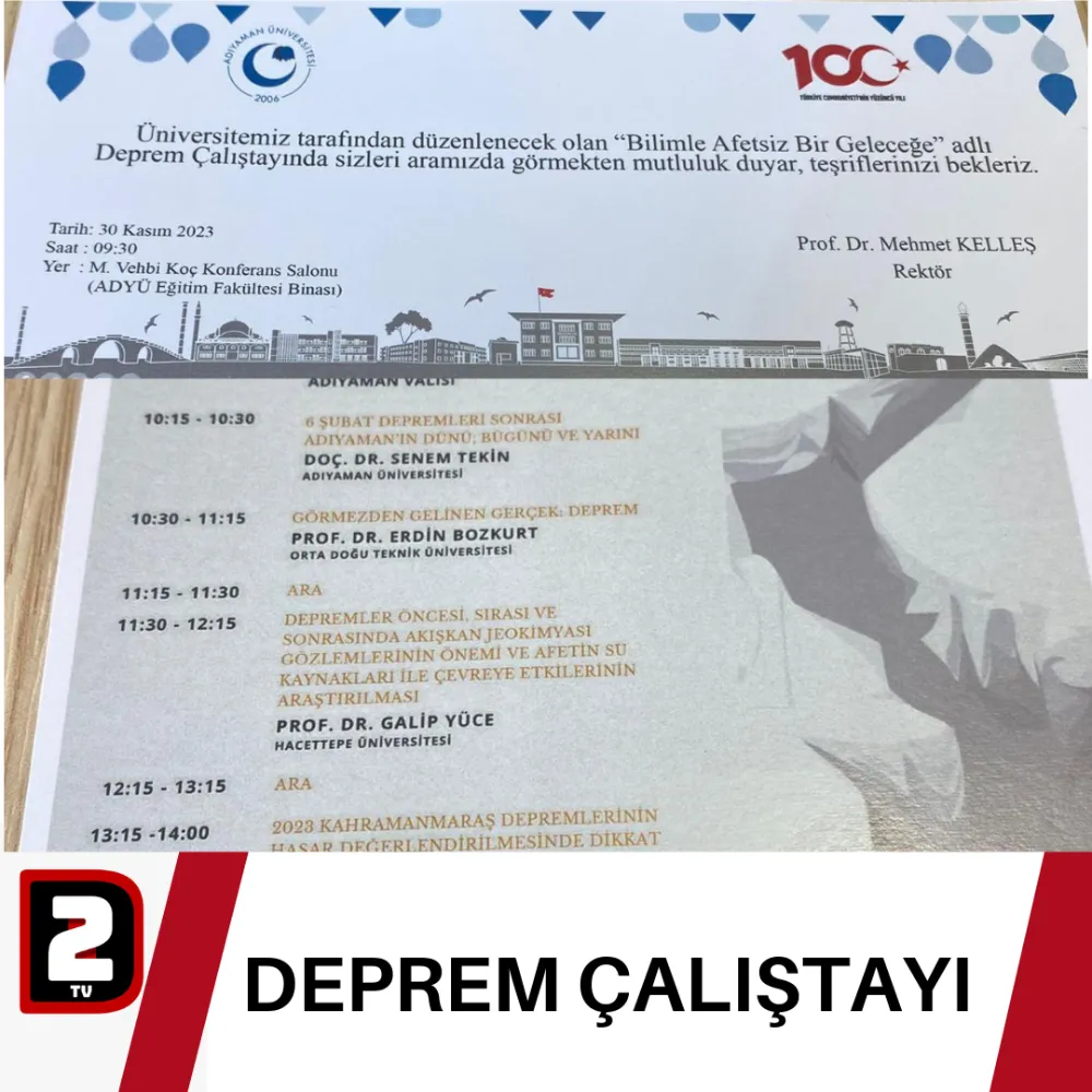   DEPREM ÇALIŞTAYI           