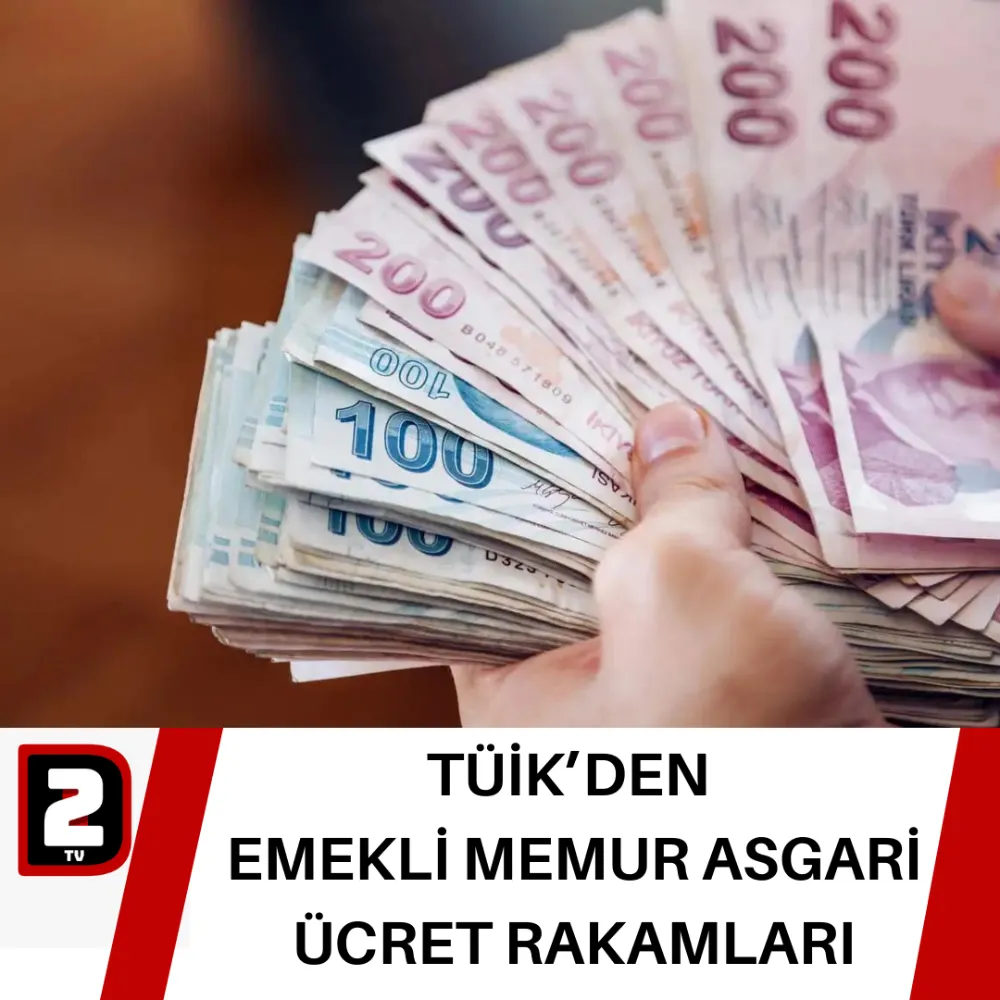 TÜİK’DEN  EMEKLİ MEMUR ASGARİ ÜCRET RAKAMLARI