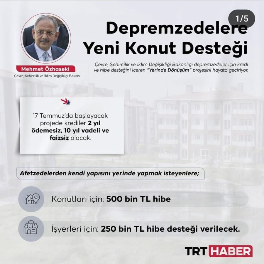 YENİ KONUT DESTEĞİ