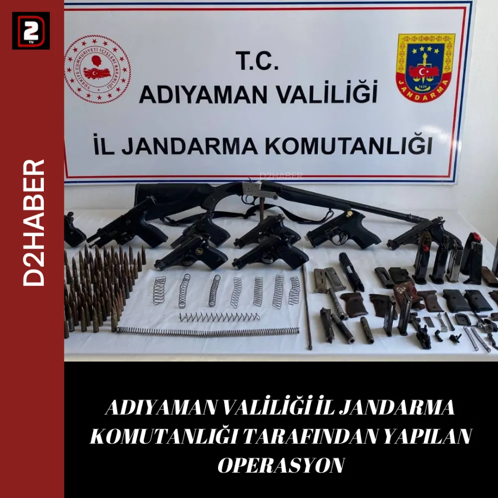 ADIYAMAN VALİLİĞİ İL JANDARMA KOMUTANLIĞI TARAFINDAN YAPILAN OPERASYON