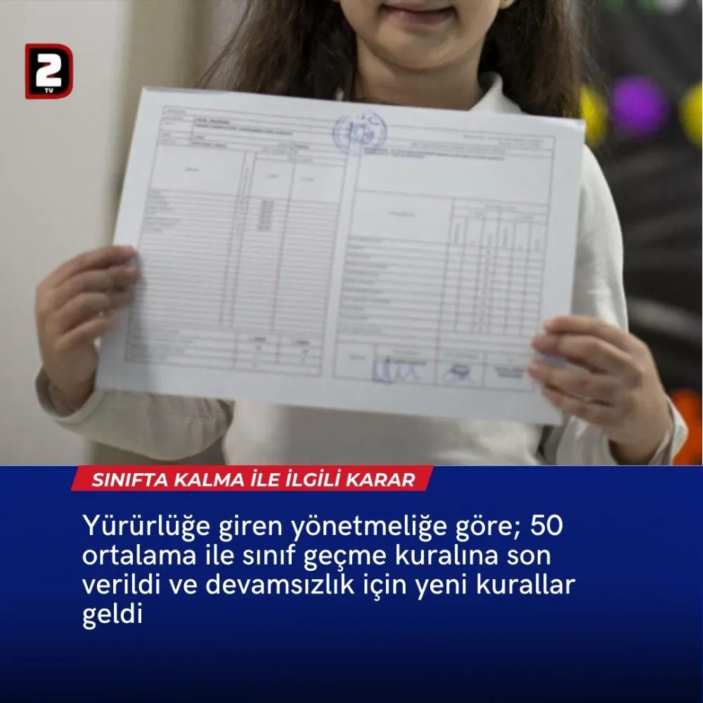 MEB,in Yaptığı Değişikliklerde Sınıfta Kalma Geri geldi.