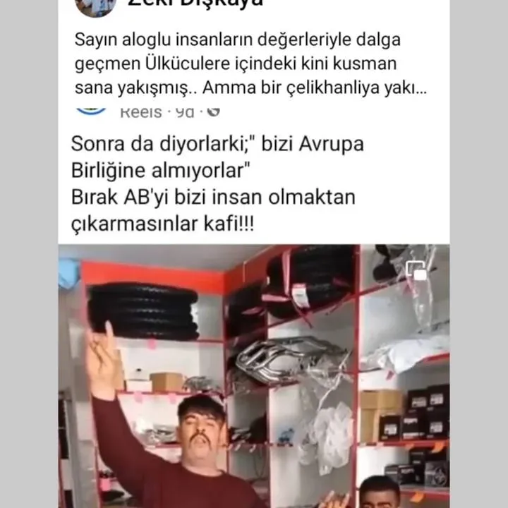 Sayın aloglu insanların değerleriyle dalga geçmen Ülküculere içindeki kini kusman sana yakışmış..