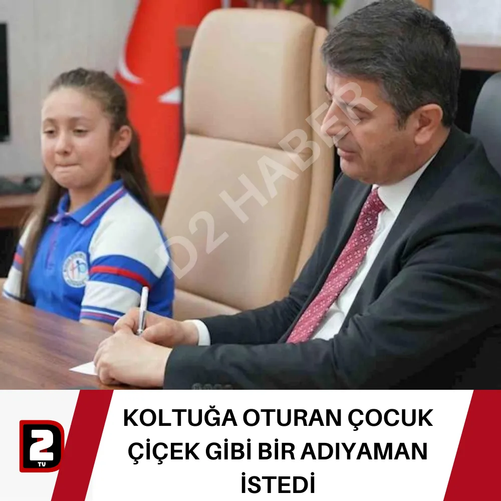 KOLTUĞA OTURAN ÇOCUK ÇİÇEK GİBİ BİR ADIYAMAN İSTEDİ