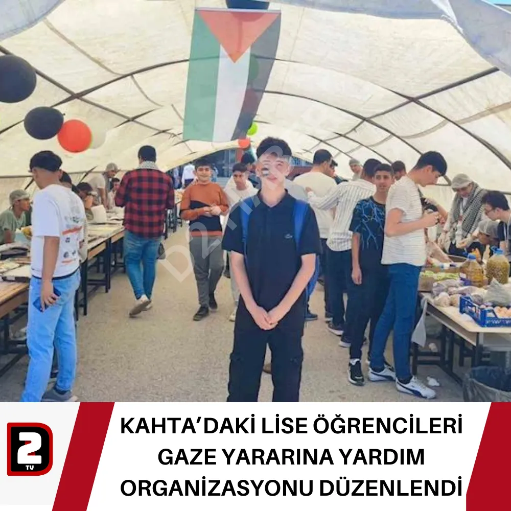 KAHTA’DAKİ LİSE ÖĞRENCİLERİ GAZE YARARINA YARDIM ORGANİZASYONU DÜZENLENDİ