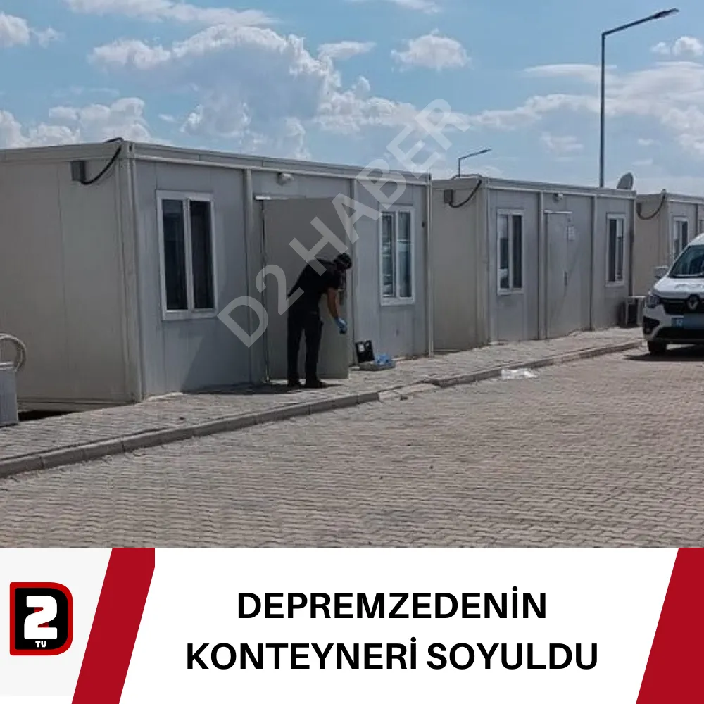 DEPREMZEDENİN KONTEYNERİ SOYULDU