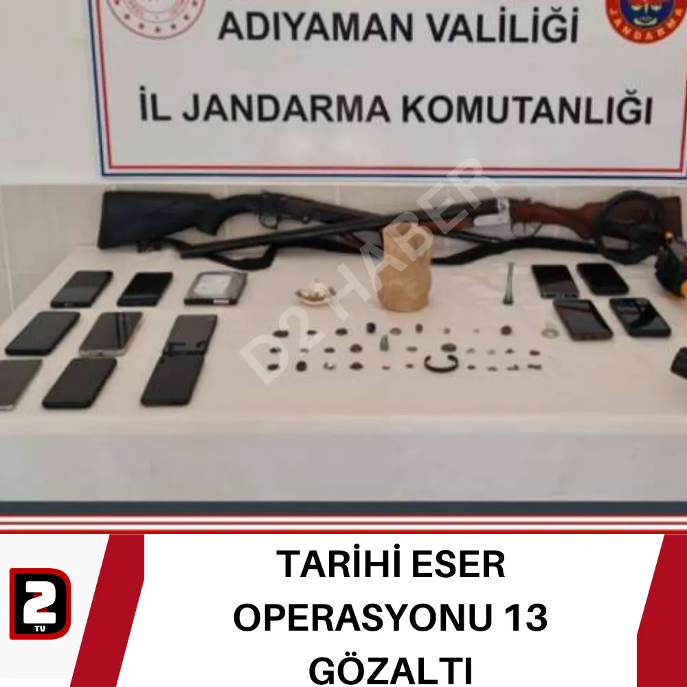 TARİHİ ESER OPERASYONU 13 GÖZALTI