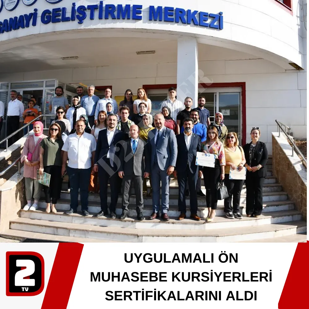 UYGULAMALI ÖN MUHASEBE KURSİYERLERİ SERTİFİKALARINI ALDI