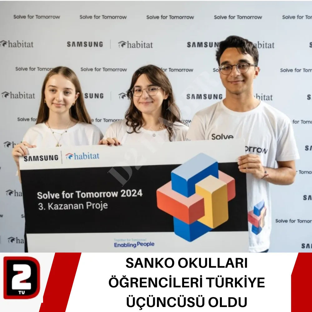 SANKO OKULLARI ÖĞRENCİLERİ TÜRKİYE ÜÇÜNCÜSÜ OLDU