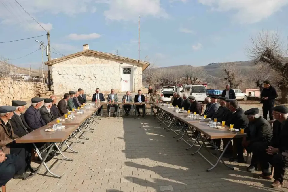 İl protokolü Kayaönü Köyü halkıyla bir araya geldi