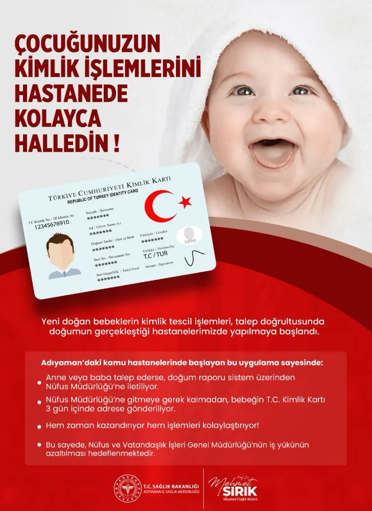 🪪Çocuğunuzun Kimlik İşlemlerini Hastanede Kolayca Halledin!
