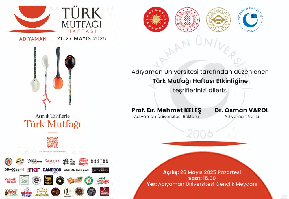 TÜRK MUTFAĞI HAFTASI 21-27- MAYIS 