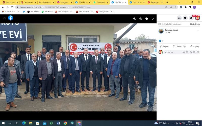 Adım adım köyüm benim sohbet toplantısı kapsamında MHP Gaziantep Milletvekilimiz (MYK üyesi) Sayın Sermet Atay, MHP Adıyaman İl Başkanımız Hüseyin Özgün, Merkez İlçe Başkanımız Mehmet Doğan ve İl. ilçe Yönetimimizle Kuyulu Köy T